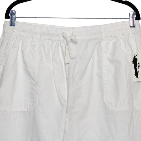 Vintage Ragtop 100% Cotton White Capris Size 1X NWT - Picture 3 of 10